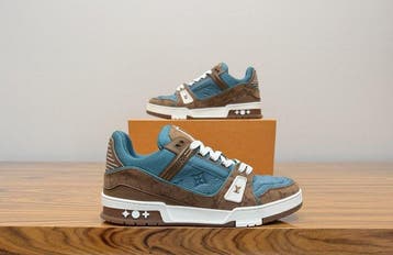 Louis Vuitton - LV Trainer Brown / Teal - Sneakers - Maat:, Kleding | Heren, Schoenen, Nieuw