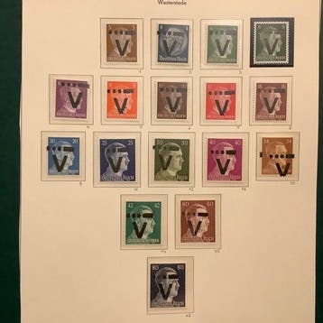 Duitsland - lokale postgebieden 1945 - Westerstede :, Gestempeld