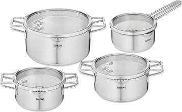 Tefal Nordica Pannenset 4 delig RVS | Retourdeal 30%, Verzenden, Nieuw