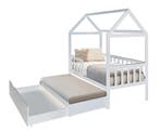 Houten Bed Peuter 160x80 | Inclusief Logeerbed | Laatste..., 85 tot 100 cm, Nieuw, Ophalen of Verzenden, Lattenbodem