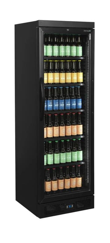 TEFCOLD CEV435 BLACK – Zwarte Flessenkoeler 358L, Nieuw in verpakking, Koelen en Vriezen