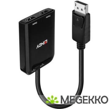 Lindy 38433 video kabel adapter DisplayPort 2 x HDMI, Verzenden, Nieuw