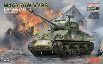Rye Field Model RFM5136 M4A3 76W VVSS Sherman Late Upgrade, Verzenden, Nieuw, Overige typen, Overige merken