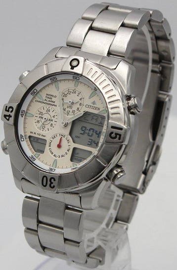 Citizen - Promaster Ana-Digi World Time Chronograph - Zonder, Nieuw