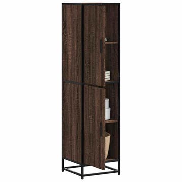 vidaXL buffetkast 35,5x35x139 cm bewerkt hout en metaal, Verzenden, Nieuw, Overige houtsoorten