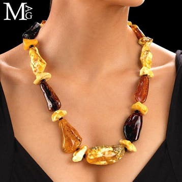 Echte fossiele Baltische amber ketting - Authentiek Baltisch