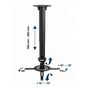 Universele Beamer Plafondbeugel - 38-58cm hoogte - Tot 13kg, Ophalen of Verzenden, Nieuw
