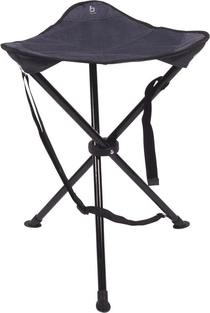 Bo-Camp - 3-Poots krukje - Deluxe - Antraciet - 55 cm, Caravans en Kamperen, Kampeeraccessoires, Zo goed als nieuw, Ophalen of Verzenden