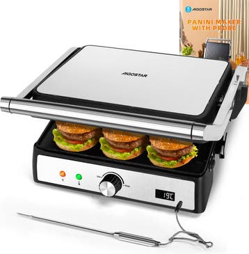 Tosti apparaat - Tosti ijzer - Contactgrill - Grill apparaat, Verzenden, Zo goed als nieuw