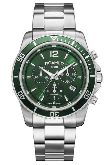 Roamer Nautic Chrono 100 862837 41 75 20 horloge 43 mm, Sieraden, Tassen en Uiterlijk, Horloges | Heren, Overige merken, Staal