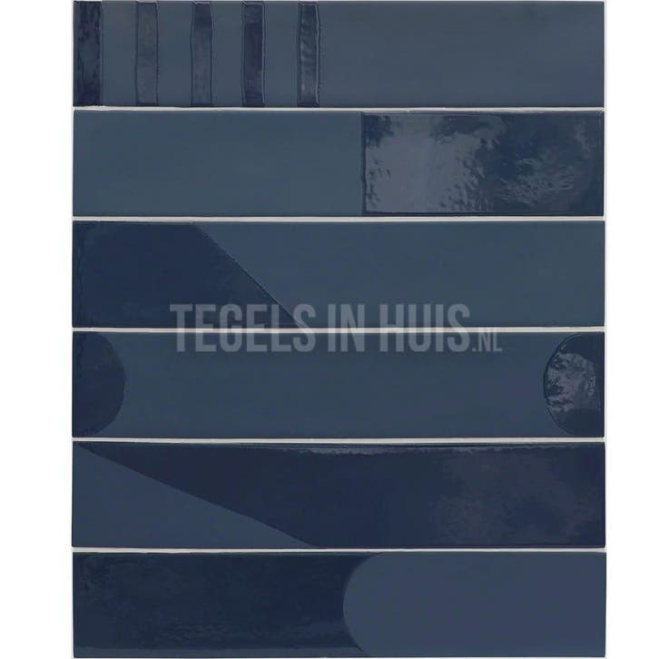 Wandtegel wadi decor blauw 6x30 wandtegel tegeloutlet, Doe-het-zelf en Verbouw, Tegels, Wandtegels, Nieuw, 10 m² of meer, Keramiek