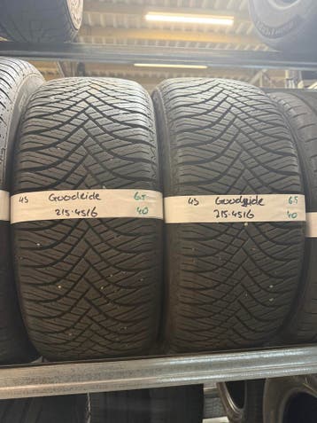 215-45-16 Goodride ALL SEASON 6.5mm Incl Montage 215 45 16, Ophalen, 16 inch, All Season, Band(en)