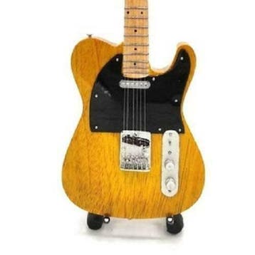 Miniatuur replica Fender Telecaster gitaar Bruce Springsteen, Ophalen of Verzenden, Nieuw, Pop, Beeldje of Miniatuur