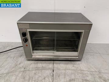 RVS Chergui Warmhoudvitrine 60 cm 230V Horeca, Zakelijke goederen, Ophalen of Verzenden, Gebruikt
