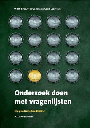 9789086596690 Onderzoek met vragenlijsten | Tweedehands, Verzenden, Zo goed als nieuw, Wil Dijkstra
