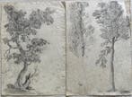 Scuola italo-francese (XVIII) - Studi paesaggistici, Antiek en Kunst