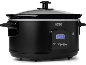 DistinQ Slowcooker 6L - Digitale Timer - Warmhoudfunctie -, Verzenden, Nieuw
