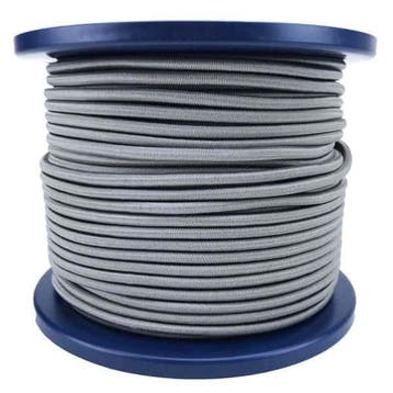 4mm Elastisch Touw - Grijs - 100 meter op rol, Ophalen of Verzenden, Nieuw