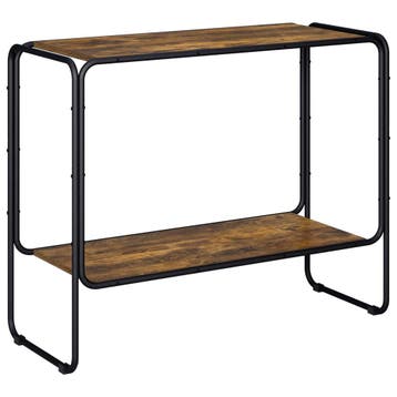 vidaXL Dressoir Gerookt eiken 93.5 x 38 x 75 cm Bewerkt hout, Huis en Inrichting, Kasten | Dressoirs, Verzenden, Nieuw, Overige houtsoorten