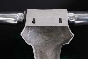 Modern design wanddecoratie BULL XL 120cm zilver aluminium, Ophalen of Verzenden, Nieuw