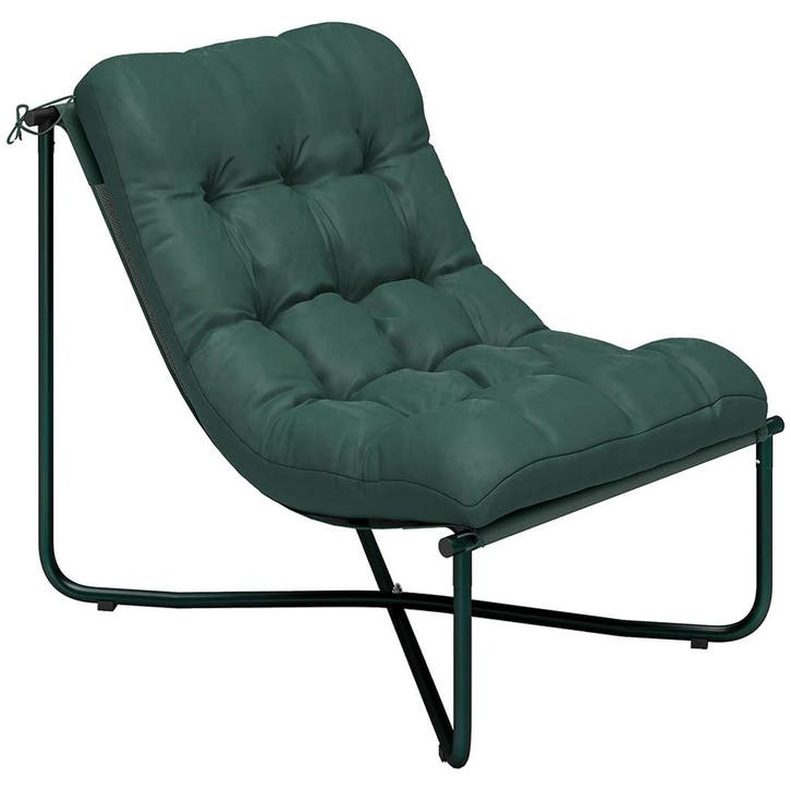 Tuinstoel Tuinzetel Met Kussen Ademende Sling-Zitting Stalen, Tuin en Terras, Parasols, Nieuw, Verzenden