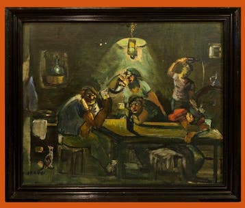 European School (c. 1950) - A Bar Fight