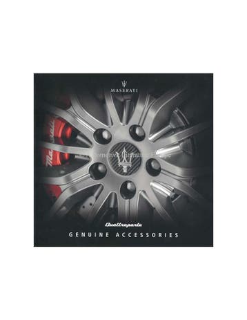 2019 MASERATI QUATTROPORTE ACCESSOIRES BROCHURE ENGELS, Nieuw, Author