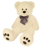 Monzana Knuffelbeer Pluche 100cm kleur Creme (Knuffels), Verzenden, Nieuw