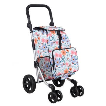 Brisby 60L Deluxe Boodschappentrolley met 4 Wielen - BLOEM, Verzenden, Nieuw