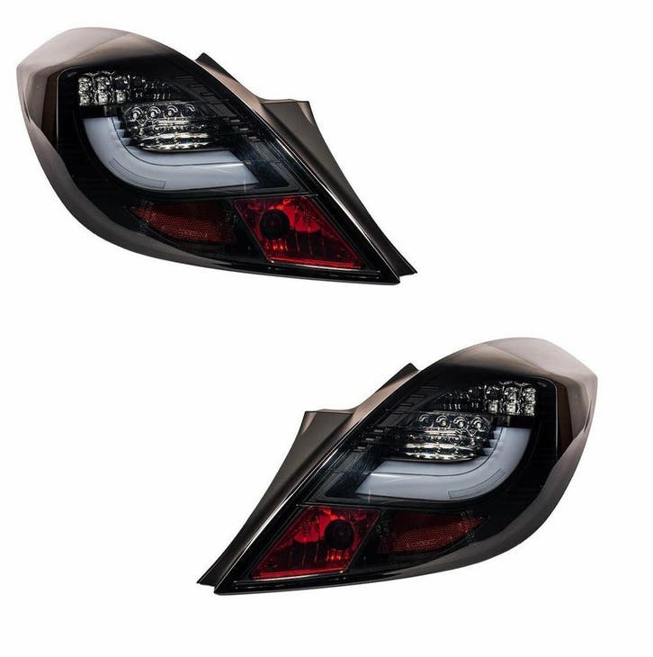 LED Achterlichten Rood/Smoke Opel Corsa D 3 Deurs PA079, Auto-onderdelen, Verlichting, Nieuw, Herkomst onderdeel bekend, Opel
