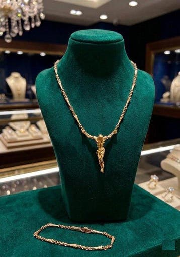 Zilver - Ketting met hanger - Na Salvador Dalí - Christus