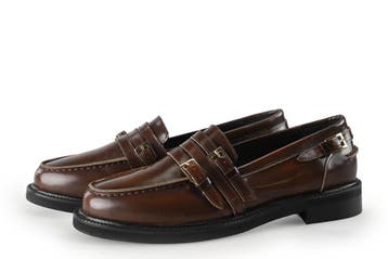 Stefano Lauran Loafers in maat 37 Bruin, Kleding | Dames, Schoenen, Bruin, Verzenden, Overige typen, Zo goed als nieuw