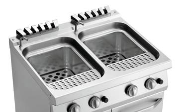 Bartscher Pastakoker op onderstel | Gas | 2x 24L | Ingebouwd, Ophalen of Verzenden, Nieuw in verpakking