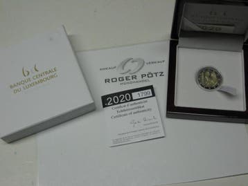 Luxemburg 2 Euro 2020 Geburt Prinz Charles Pp im Original..., Verzenden