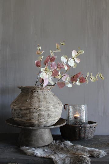 Zijden Eucalyptus tak soft pink/green 87 cm, Ophalen of Verzenden, Nieuw