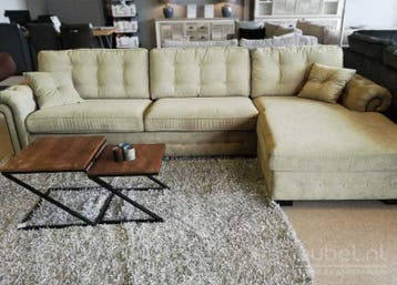 Loungebank Groenveld - loungebanken - Groen, Nieuw, 150 cm of meer, Stof, 250 tot 300 cm