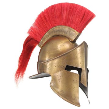 vidaXL Soldatenhelm Grieks replica LARP staal messingkleurig, Verzamelen, Verzenden, Nieuw