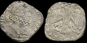 Italië, Koninkrijk Sicilië Filippo IV (1621-1665). 4 Tarì