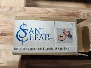Saniclear Plus handdouche houder geborsteld koper, Doe-het-zelf en Verbouw, Ophalen of Verzenden, Nieuw, Koper, Bad