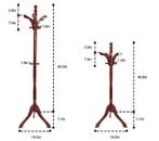 Houten Verstelbare Kapstok – Vrijstaande Halboom met Stang, Verzenden, Nieuw