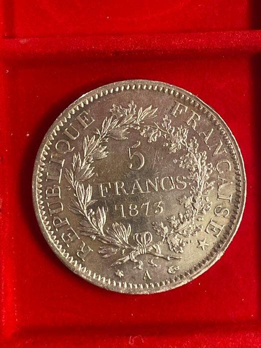 Frankrijk. 5 Francs 1873-A Hercule (Zonder minimumprijs), Postzegels en Munten, Munten | Europa | Niet-Euromunten