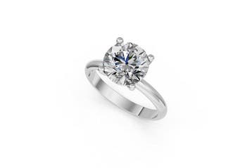 Ring - 14 karaat Witgoud - 3.55ct. tw. Diamant (Lab-grown), Nieuw