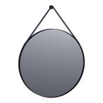 Brauer Onyx Spiegel - 70 cm - Rond - met Zwarte Ophangband, Ophalen of Verzenden, Nieuw