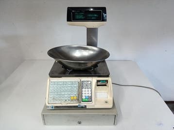 TEC SL-9000 Kassaweegschaal met Bonprinter – 15 kg