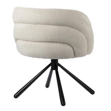 Draaistoel Beige | Luxe Eetkamerstoel, Overige kleuren, Verzenden, Nieuw, Stof
