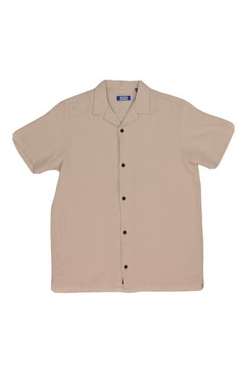Jack &amp; Jones Overhemd Jongens in maat 164 Beige, Verzenden, Zo goed als nieuw, Jack &amp; Jones, Jongen of Meisje