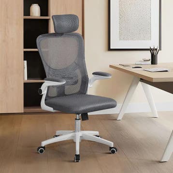 Ergonomische Bureaustoel - Baltimore - Wit / Grijs, Verzenden, Nieuw