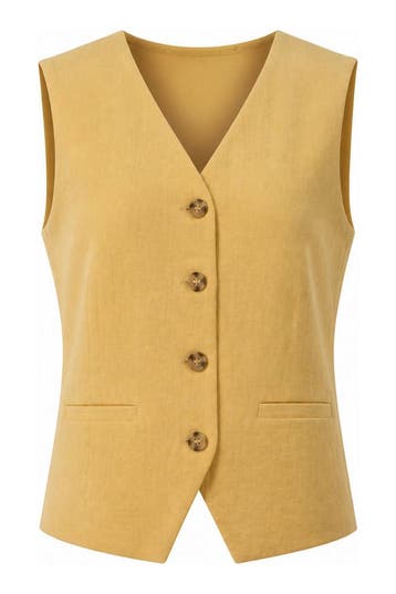 Only Gilet in maat 38 Beige, Only, Verzenden, Zo goed als nieuw, Beige