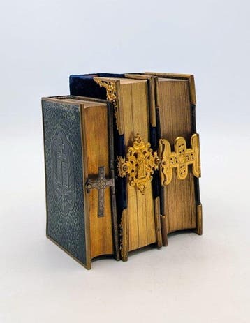AA.VV. - Lotto di libri religiosi con legature impreziosite