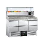 GGM Gastro | Pizza koelwerkbank PREMIUM - 1400x700mm - 6 |, Verzenden, Nieuw in verpakking